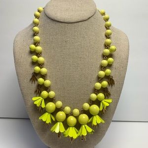 🤎Neon Yellow Statement Necklace